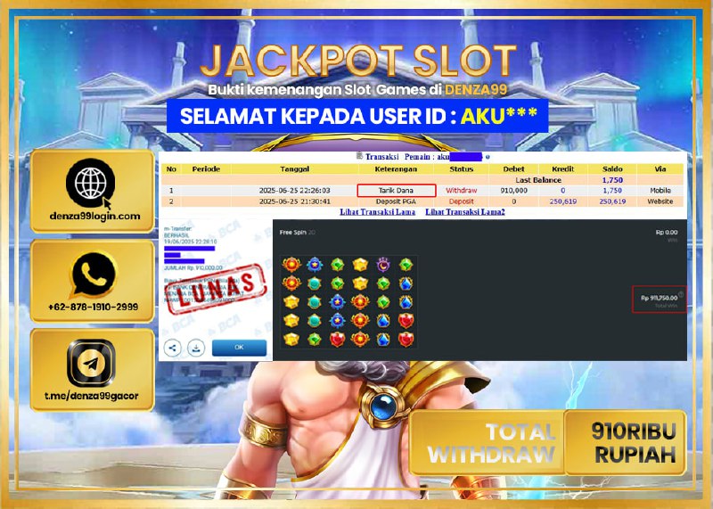 DENZA99 JACKPOT STARLIGHT PRINCESS  Rp.910.000- LUNAS